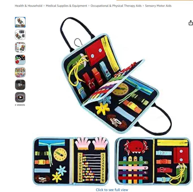 Busy Board & Sensory Blanket — For Kids and Elders