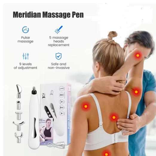 Electronic Acupuncture Pen – Meridian Energy Massage Pen for Acupoint Therapy, Pain Relief & Body Relaxation