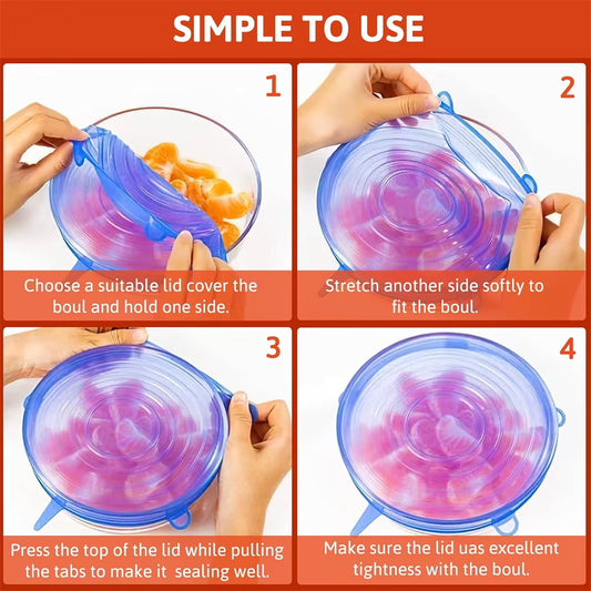 FreshSeal™ Silicone Lids 🥣♻️
