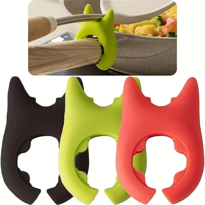Universal Pot Side Spatula Holder – Heat‑Safe, Anti‑Scratch Clip