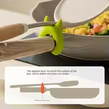 Universal Pot Side Spatula Holder – Heat‑Safe, Anti‑Scratch Clip