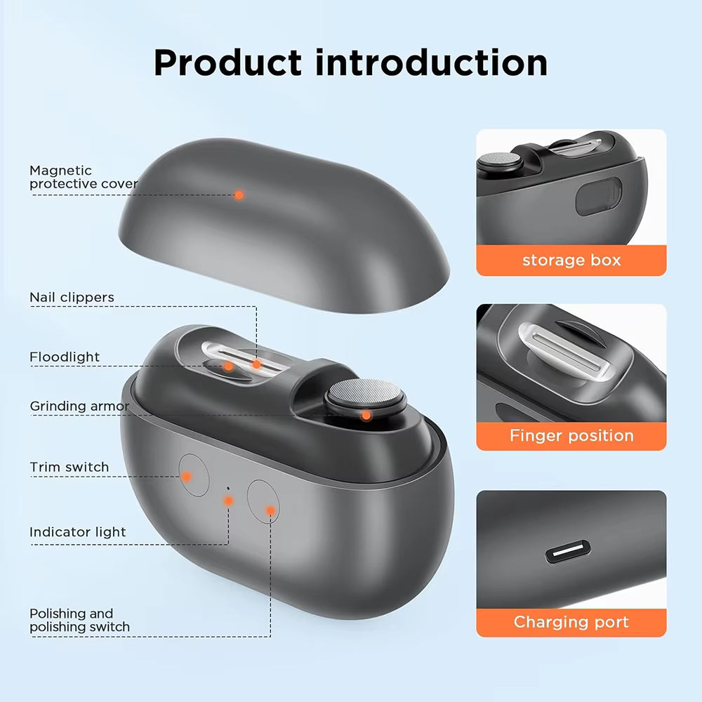 Electric Automatic Nail Clipper – Electric Nail Trimmer &amp; Polisher