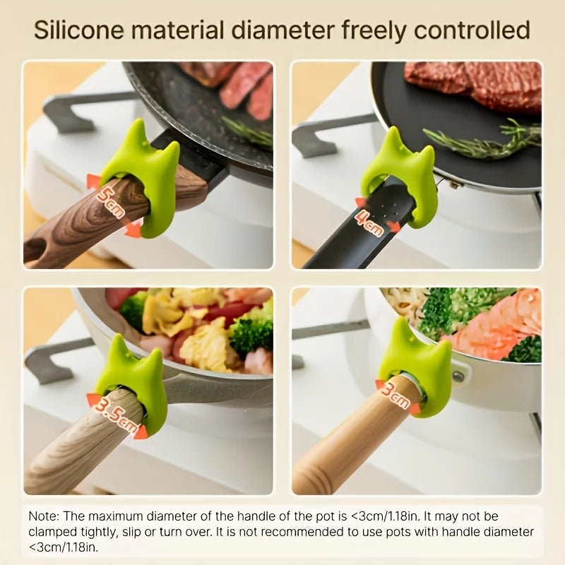 Universal Pot Side Spatula Holder – Heat‑Safe, Anti‑Scratch Clip
