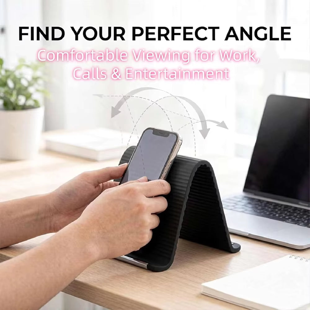 Multi-Device Silicone Holder 📱💻✨ – Mobile, iPad & Laptop | Foldable & Flexible