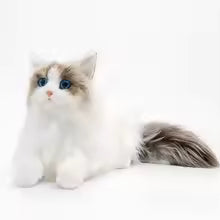 CuddleCat / Lifelike Plush Toy cat - soft ,comfort perfect for Simulation for elderly & Cute Pet compansion for children