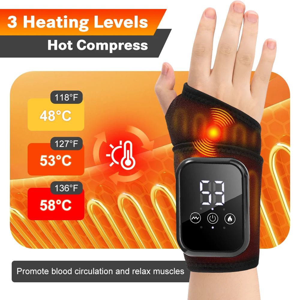 🖐️ Electric Heating Wrist Massager (3 Heating Levels)