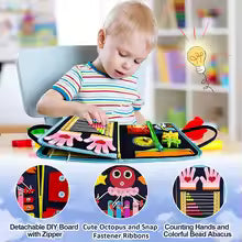 Busy Board & Sensory Blanket — For Kids and Elders